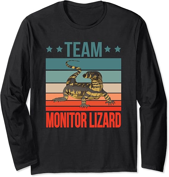 Team Monitor Lizard Quote Varanus Reptil Monitor Lizard Long Sleeve T